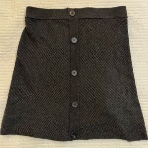 Wonder Nation Charcoal Button-Front Mini Skirt=W2/4